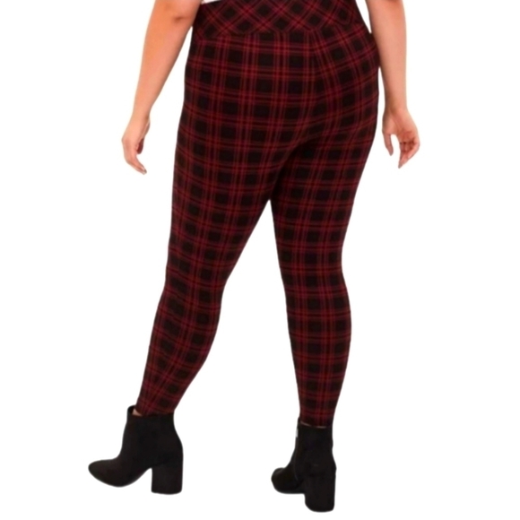 TORRID Plaid Ponte Slim Fix Pixie Pants Various Sizes - Picture 2 of 4